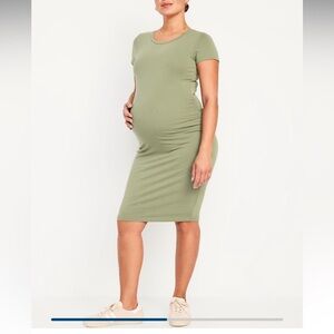 Old Navy Maternity Short Sleeve Bodycon Dress